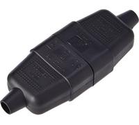 Dencon 10A 3 Pin In -Line Cable / Power Connector Black