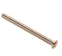 Dencon High-Quality Nickel Plated Switch And Socket Plate Screws 3.5 X 50mm - 10 Pack
