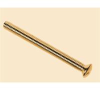 Dencon Durable Brass Switch And Socket Plate Screws 3.5 X 50mm - 10-Pack For Electrical Installations