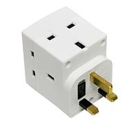 Dencon 13A 3Way Multiplug 3 Way UK Adapter 230 Volt Fused 13a Complies Bs1363/3