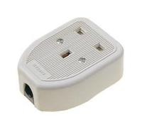 Dencon 13A, Rubber Trailing Socket White to BS1363/A Pre-Packed