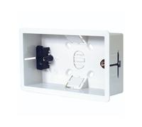 Dencon 2 Gang Dry Lining Box in White Dencon White
