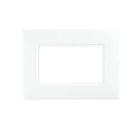 Dencon 2 Gang Finger Plate Pack of 2 in White Dencon White