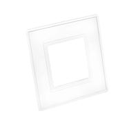 Dencon Finger Plate 88032Nb Clear Single Light Switch 1-Gang Pack of 2
