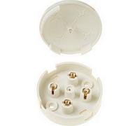 Dencon 20A 4 Terminal Junction Box with Selective Entries in White Dencon White