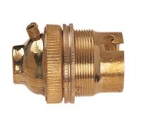 Dencon 217NB Bc Brass 1/2In Unswitched Lamp Holder