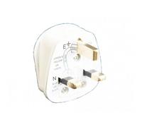 Dencon 3 Pin Fused Plug 13A White Multi Colour (One Size)