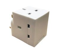 Dencon 3 Way Adaptor With 13A Fuse For Safe And Efficient Power Distribution