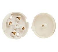 Dencon 5A 4 Terminal Junction Box with Selective Entries (One Size) (White)