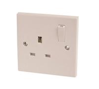 Dencon 4406Nb Switched Socket 1-Gang 13A Dcn4406Nb