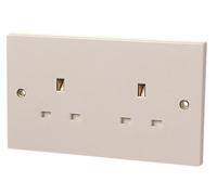 Dencon Unswitched Socket 2-Gang 13A