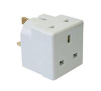 Dencon 5685Nb 2 Way Adaptor 13A Fused Dcn5685Nb