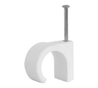 Dencon 5mm Round Clips (100) White, 12 Bags Per Card, Price Is Per Card