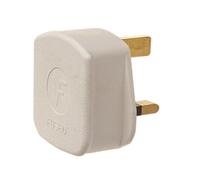 Dencon 3-Pin Rubber Plug 6283WNB 13A White