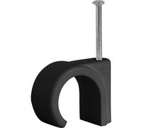 Dencon 7mm Round Clips (100) Black, 12 Bags Per Card, Price Is Per Card