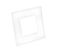 Dencon Finger Plate 88032Nb Clear Single Light Switch 1-Gang Pack of 2
