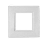 Dencon 88042Nb White Finger Plate 1-Gang Pack Of 2 Dcn88042Nb