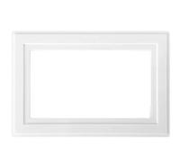 Dencon 88062Nb White Finger Plate 2-Gang Dcn88062Nb