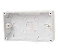 Dencon 8900NB Back Box 2-Gang Plastic 28/32mm Dry Lining White