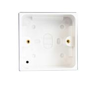 Dencon Premium 1-Gang Pattress Box With Earth - 45mm For Reliable Electrical Installations