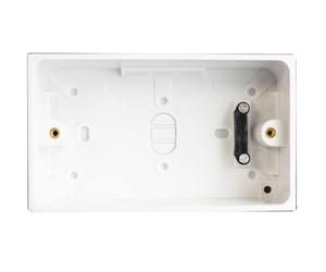 Dencon 8902NB Pattress Box With Earth 2-Gang 45Mm