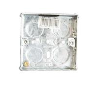 Dencon High-Quality 1-Gang Metal Back Box With Adjustable Lugs For Safe Electrical Installations