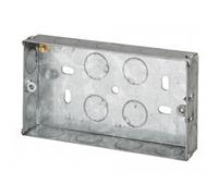 Dencon Metal Back Box Multi Colour (2-Gang 25mm)