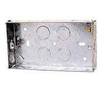 DENCON METAL BOX 2 GANG 25MM
