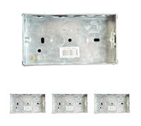 DENCON METAL BOX 2 GANG 35MM (Pack of 4)