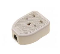 Dencon Rubber Trailing Socket Multi Colour (1-Gang White)