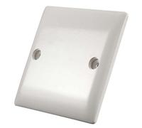 Dencon S/l 1 Gang Blank Plate White (One Size)