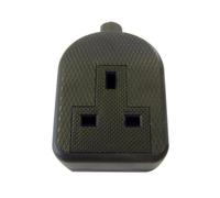 Dencon 9432BNB Trailing Socket 13A 1-Gang Black