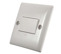 Dencon Slimline Fan Switch in White Dencon White