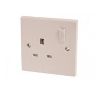 Dencon Switched Socket 13A Multi Colour (1-Gang)