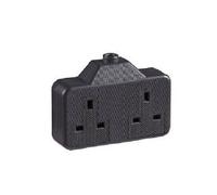 Dencon Trailing Twin Socket (Uk Plug) Black (One Size)