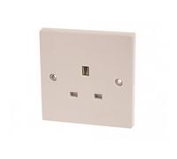 Dencon Unswitched Socket 13A Multi Colour (1-Gang)
