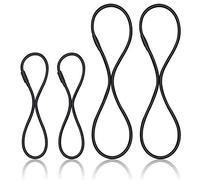 DENDAWEN Boseen Universal Black Elastic Bands Replacement Microphone Shock Mount Holder Clip Anti-Ageing Silicone Ring Set of 4 Black