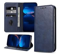 DENDICO Case for OPPO A9 2020 / OPPO A5 2020, Classic PU Leather Magnetic Wallet Case, Flip Folio Protective Phone Cover Compatible with OPPO A9 2020 / OPPO A5 2020, Blue