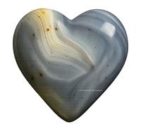 Dendrite Agate Crystal Heart Palm Stone - Pocket Massage Worry Stone for Natural Body Chakra Balancing, Reiki Healing and Crystal Grid