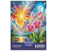 Dendrobium Orchid 1000 Piece Jigsaw Puzzle For Adults Family Challenge Toys Stress Relief Puzzle Exercise The Memory of The Brain for Adults And Kids, Age 12 Years Up 38x26cm/1000pcs