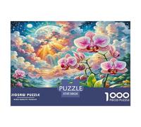 Dendrobium Orchid Jigsaw Puzzles Puzzle for Adults Kids. 1000 Pieces Great Gifts Challenge Toy Educational Games Home Decoration for Educational Games Gifts 38x26cm/1000pcs