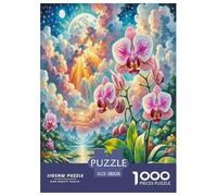 Dendrobium Orchid Jigsaw Puzzles Puzzles for Adults Kids. 1000 Pieces Great Gifts Challenge Toy Educational Game Home Decoration for Educational Games Gifts 38x26cm/1000pcs