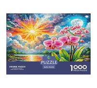 Dendrobium Orchid Jigsaw Puzzles Puzzles for Adults Kids. 1000 Pieces Great Gifts Challenge Toy Educational Game Home Decoration for Educational Games Gifts 70x50cm/1000pcs