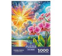 Dendrobium Orchid1000 Pieces Jigsaw Puzzles for Adults And Kids Educational Games FlowerFun And Challenging for Home Decoration Great Gift Idea38x26cm/1000pcs