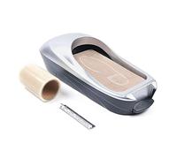 DENEST Automatic Shoe Cover Dispenser with 100m Films Shoe Cling Film Machine Portable Shoe Cover Dispenser Foot Protectors Machine Carpets for Home Factory Laboratory