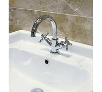 Denford Traditional Basin Mono Tap Includes Waste - Solid Brass