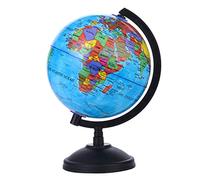 DENGHENG 5.57in English Globe with Stand 360 Degree Rotation Geography Teaching Globe, World Globe,Small Globe