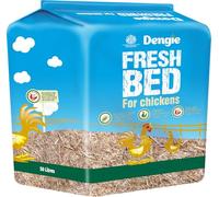 Dengie Fresh Bed for Chickens 50 Litre Bale - Chopped Dust Extracted Straw Bedding for Poultry - Includes Pine Oil - Compostable Bedding