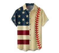 DENGJIAMY American Flag Button Down Shirts for Men 250 Anniversary USA Tops Funny 4th of July Patriotic Graphic Shirt Plus Size Hawaiian Tee