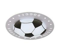 DENGJIN Soccer-Patterned Dimmable LED Fashion Cartoon Ceiling Light 16.5 in Creative Acrylic Ceiling Fixture in Black for Boys Bedroom, Kids Room, Girls Room, Children Bedroom
